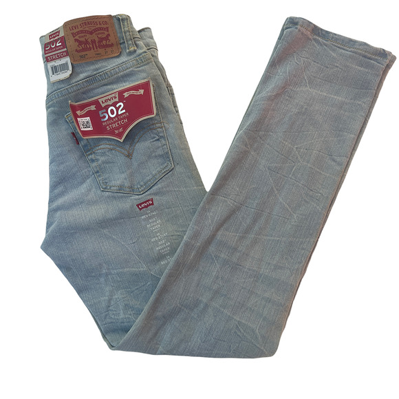 Levi's 502 Regular Taper Men's Straight Jeans 27x27 NWT - Picture 3 of 10